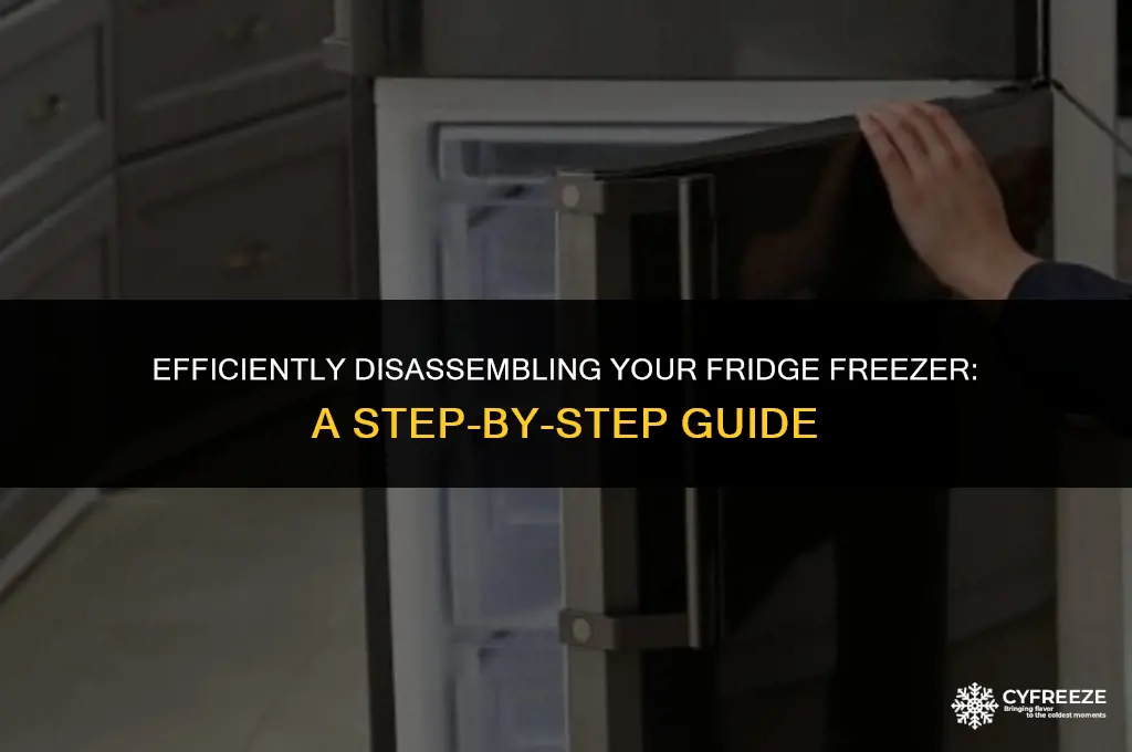 how to break up a fridge freezer