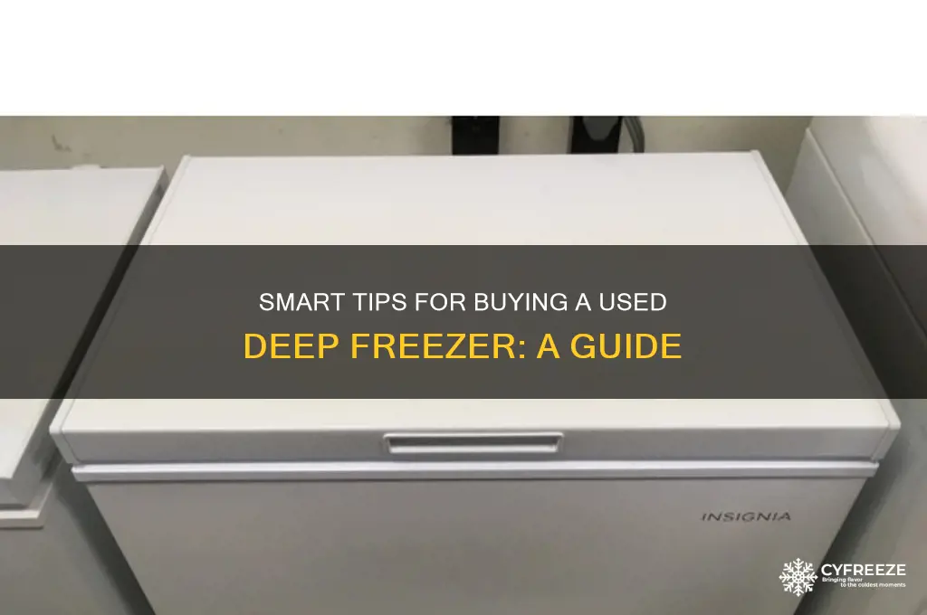 how to buy a used deep freezer