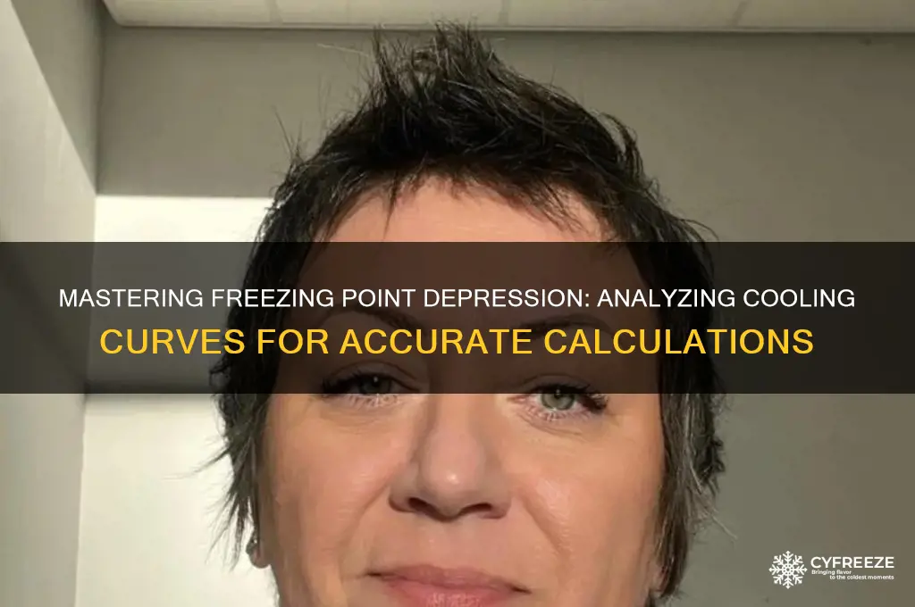 how to calculate change in freezing point from cooling curve