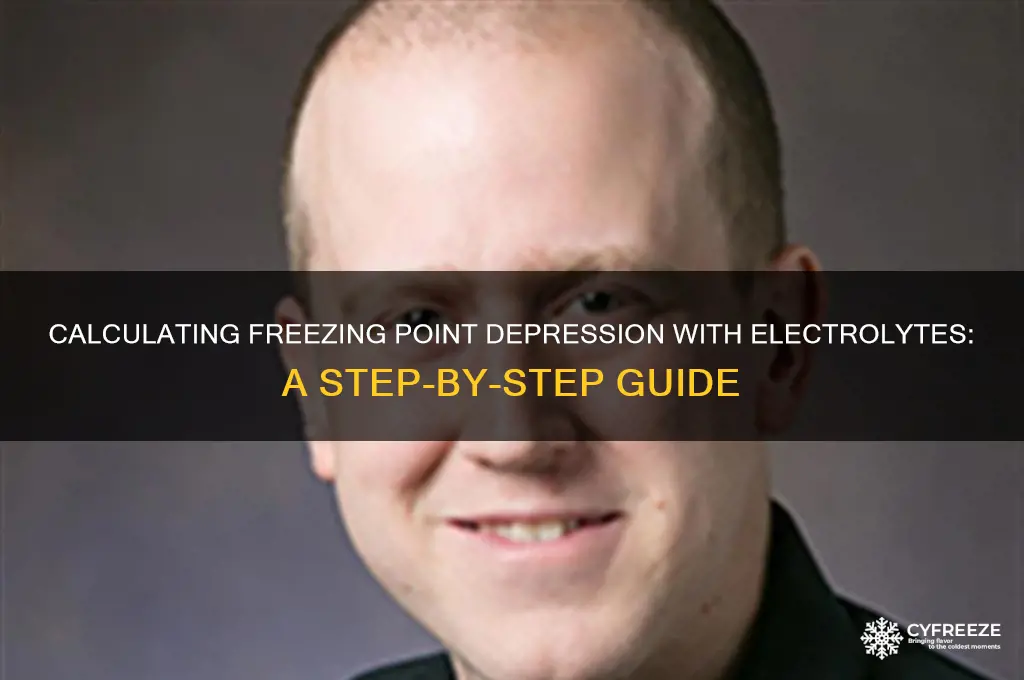 how to calculate freezing point depression electrolytes