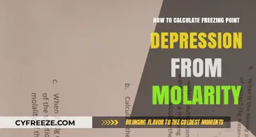Calculating Freezing Point Depression Using Molarity: A Step-by-Step Guide
