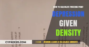 Calculating Freezing Point Depression Using Density: A Step-by-Step Guide