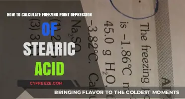 Calculating Freezing Point Depression of Stearic Acid: A Step-by-Step Guide