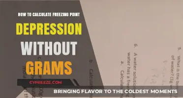 Calculate Freezing Point Depression Easily Without Using Grams