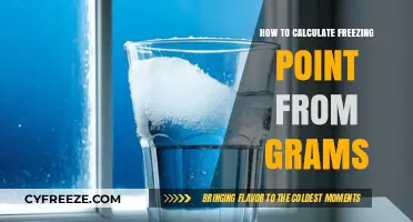 Calculating Freezing Point: A Step-by-Step Guide Using Grams