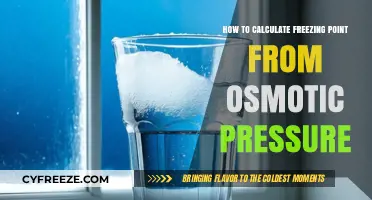 Calculating Freezing Point Using Osmotic Pressure: A Step-by-Step Guide