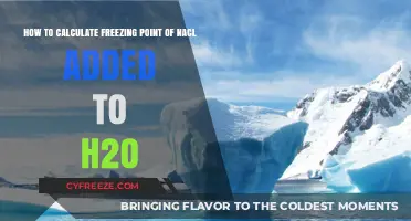 Calculating the Freezing Point of NaCl-Enhanced Water Solutions
