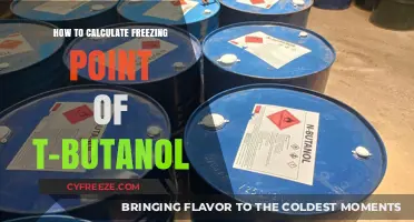 Calculating T-Butanol's Freezing Point: A Step-by-Step Guide