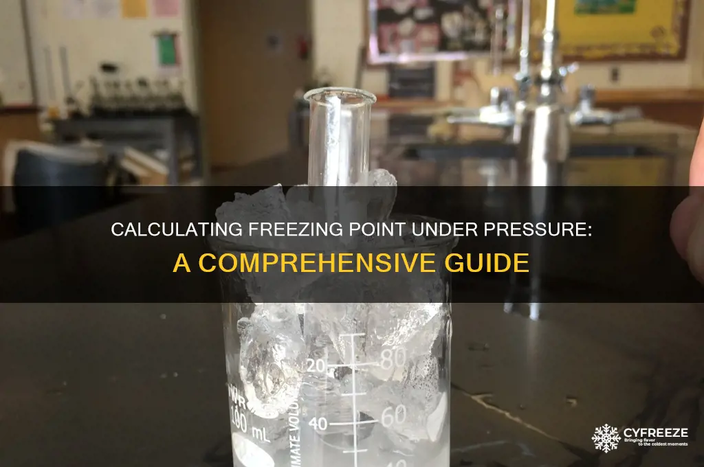 how to calculate freezing point with pressure