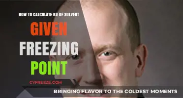 Calculate Solvent Mass in kg Using Freezing Point Depression