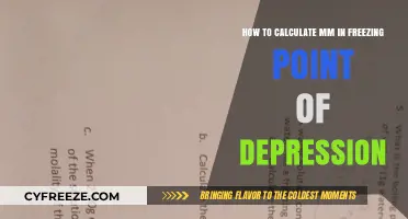 Mastering Freezing Point Depression: Calculating mm in Simple Steps