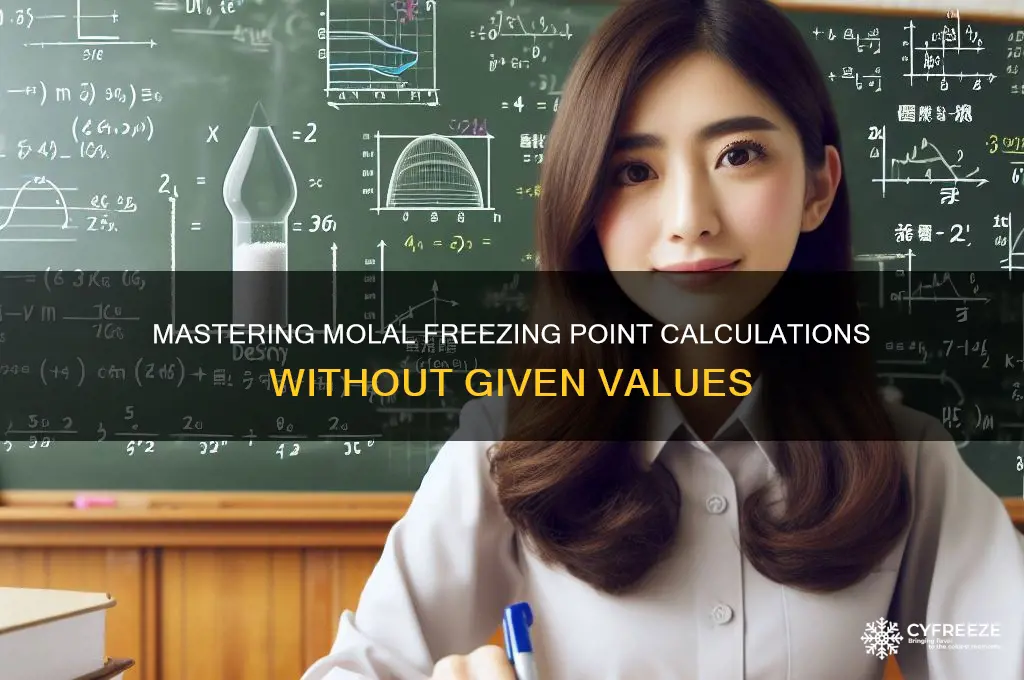how to calculate the molal freezing point when not given