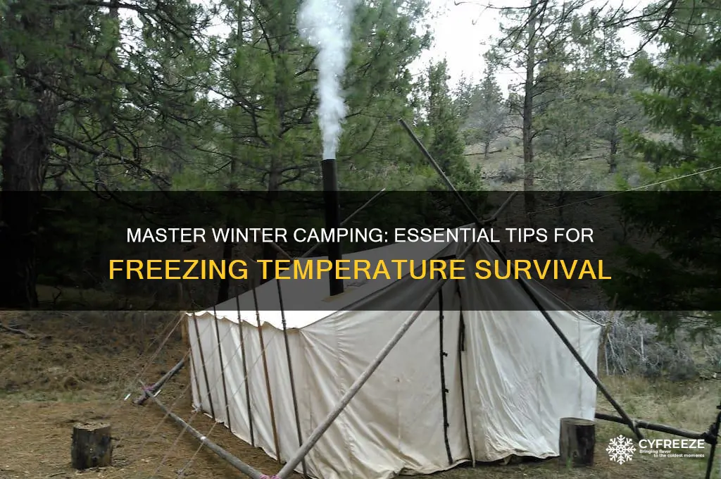how to camp in freezing temperatures
