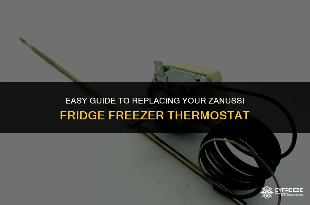 how to change a thermostat on a zanussi fridge freezer
