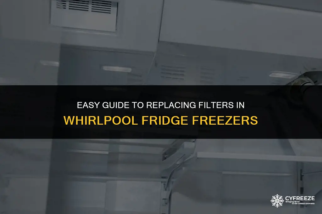 how to change filter on whirlpool fridge freezer