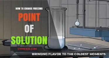 Lowering Freezing Point: Techniques to Alter Solution Freeze Temperatures