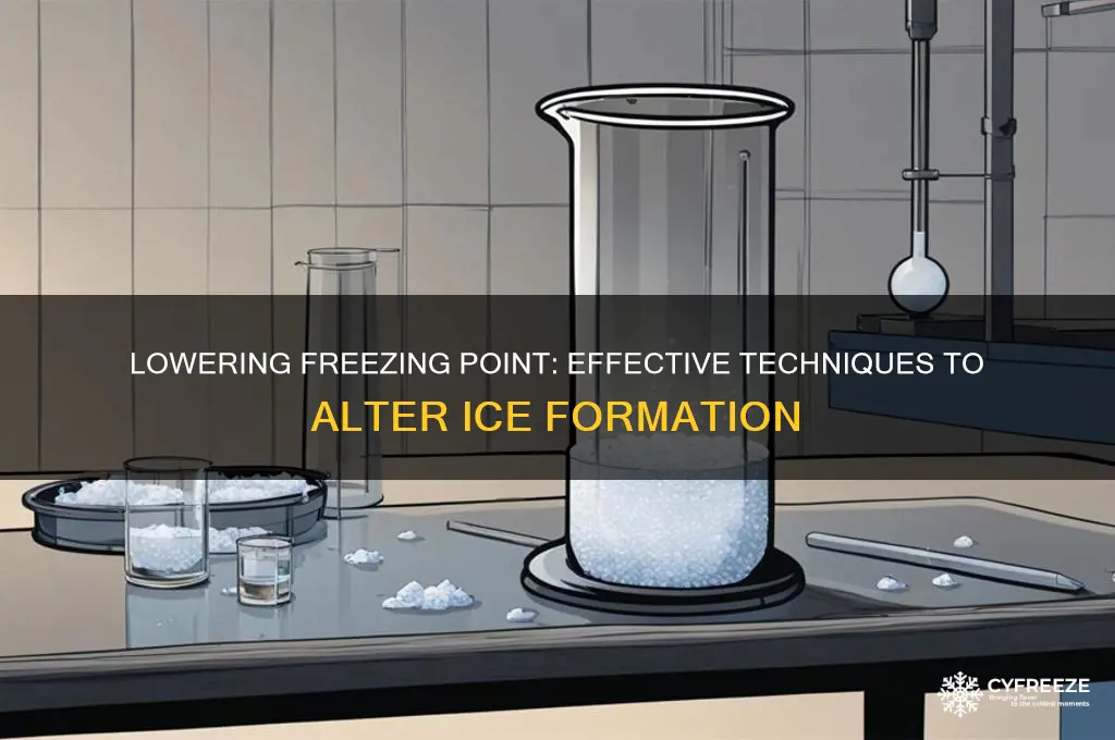 how to change freezing point