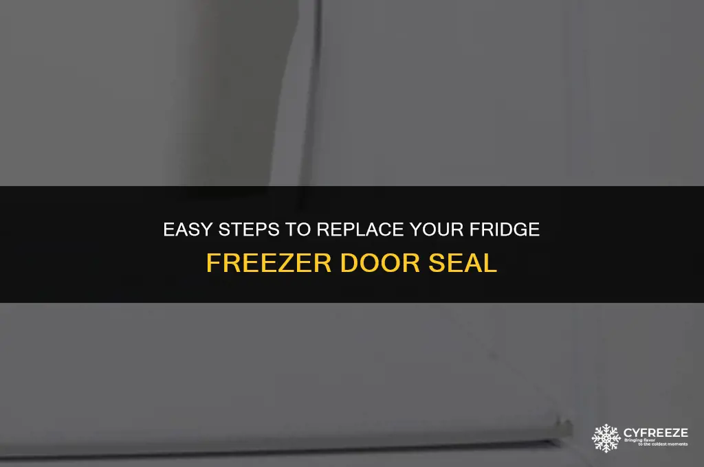 how to change fridge freezer door seal