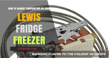 Adjusting Your John Lewis Fridge Freezer Temperature: A Simple Guide