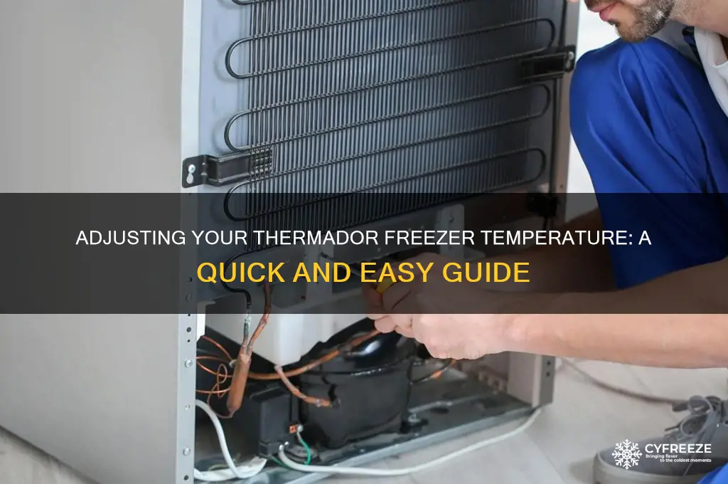 how to change temperature on thermador freezer
