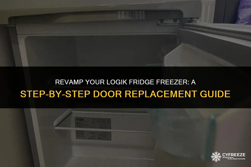 how to change the door on a logik fridge freezer