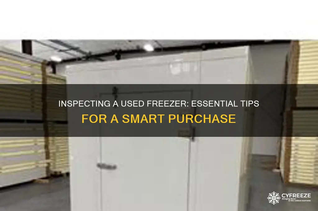 how to check a used freezer