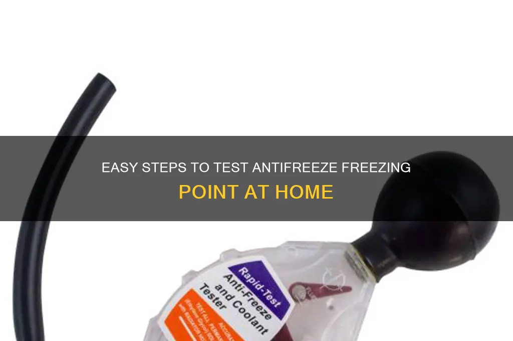 how to check freezing point of antifreeze