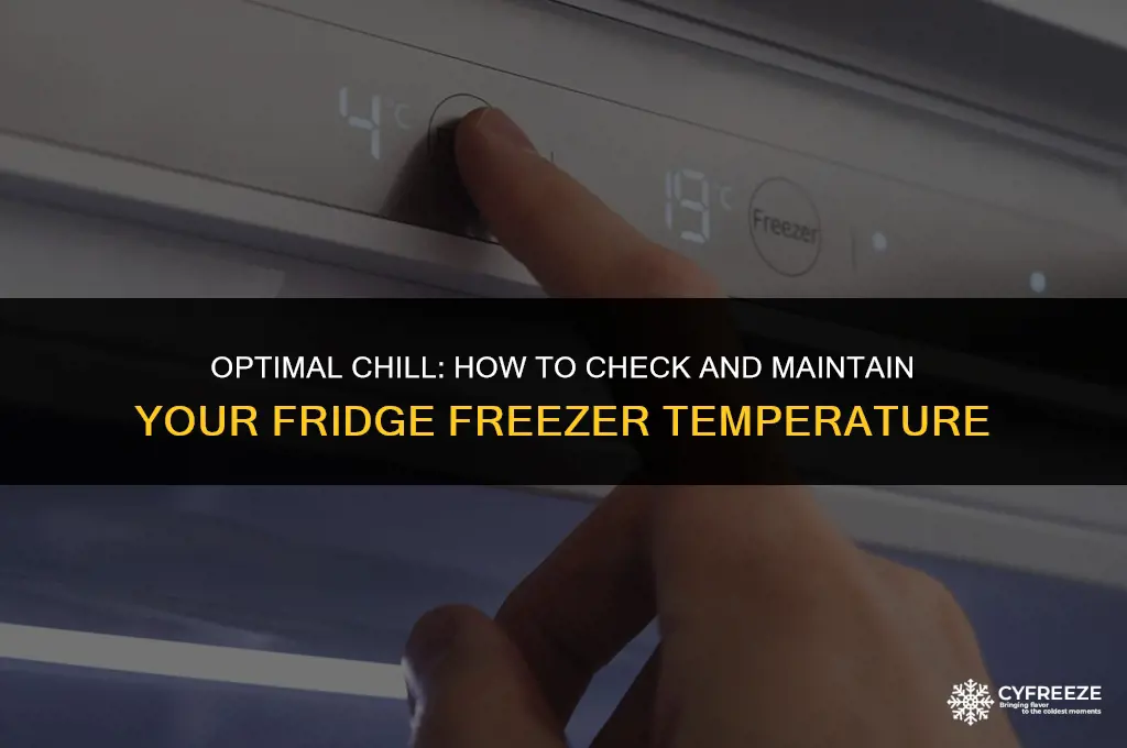 how to check fridge freezer temperature