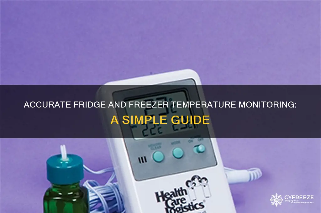 how to check the temperature of a fridge or freezer