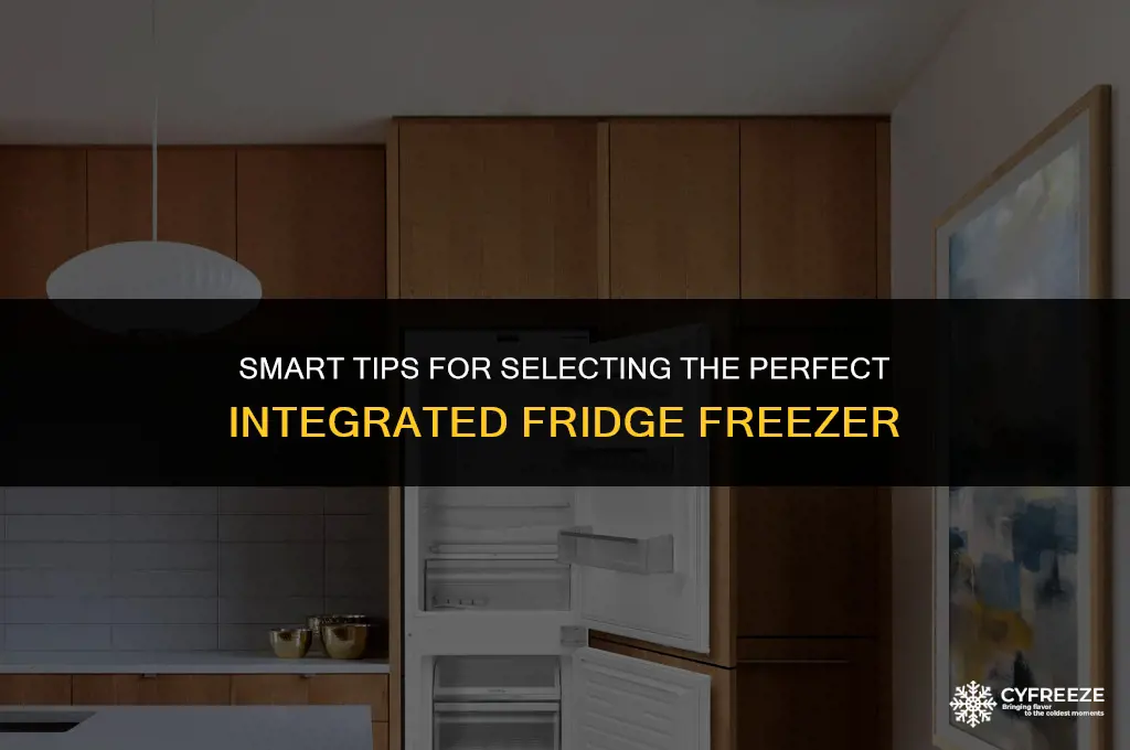 how to choose integrated fridge freezer