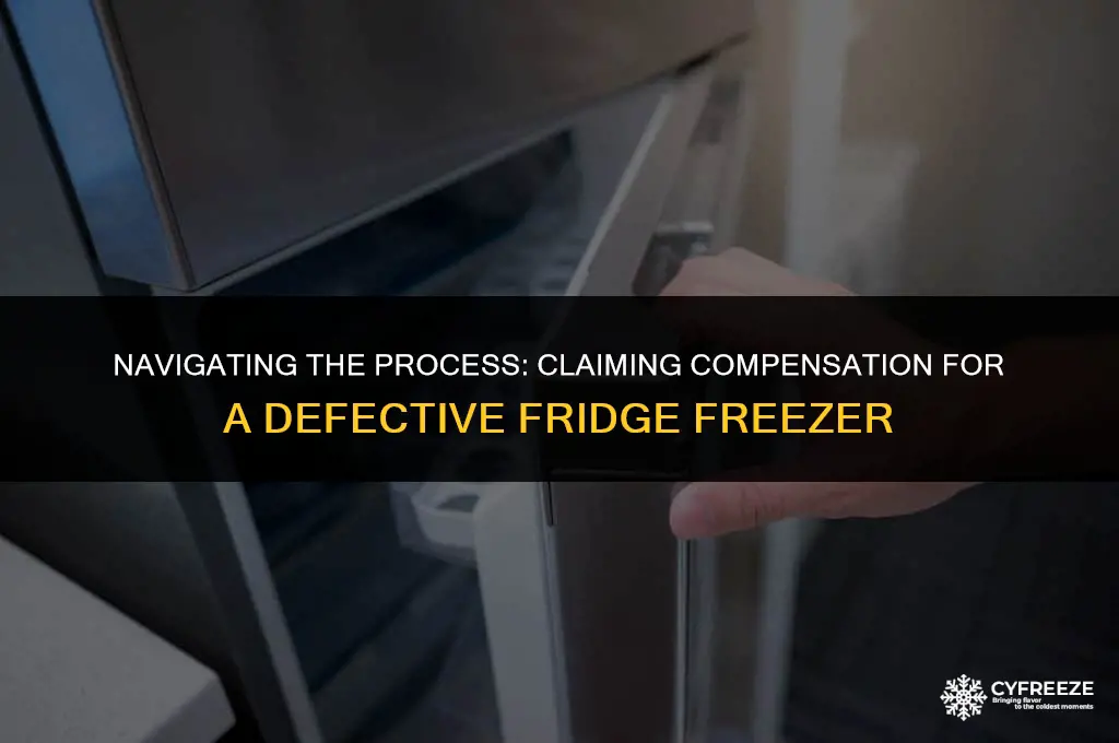 how to claim for a broken fridge freezer