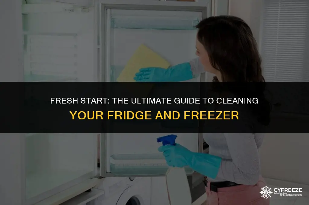 how to clean a fridge and freezer