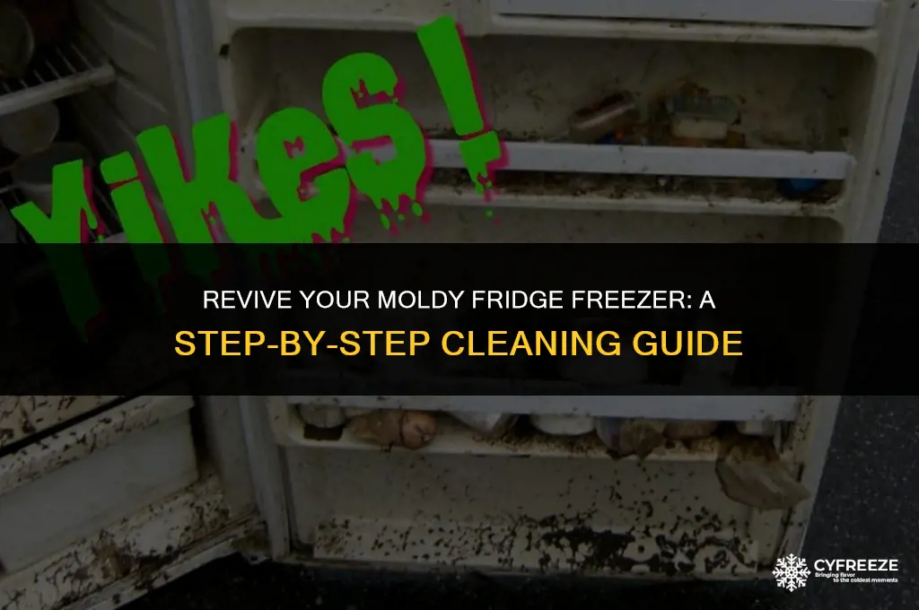 how to clean a moldy fridge freezer