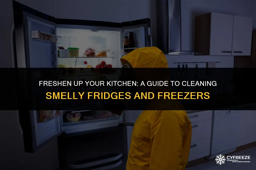 how to clean a smelly fridge and freezer