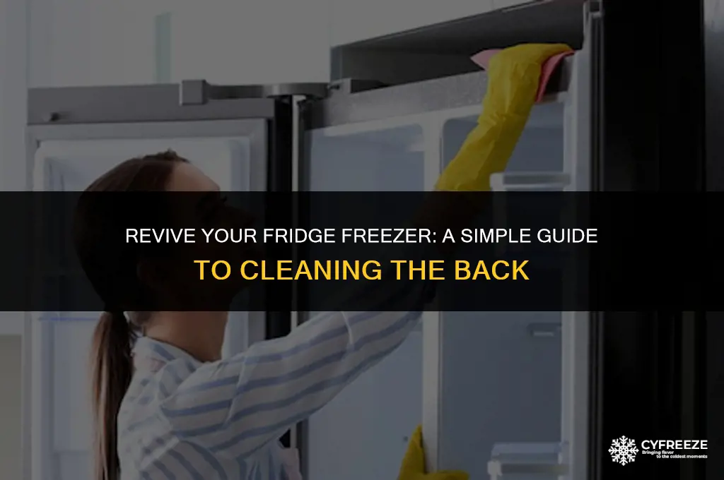 how to clean back of fridge freezer