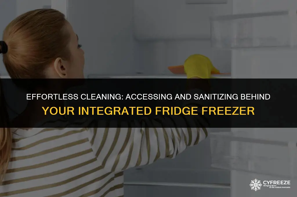 how to clean behind integrated fridge freezer