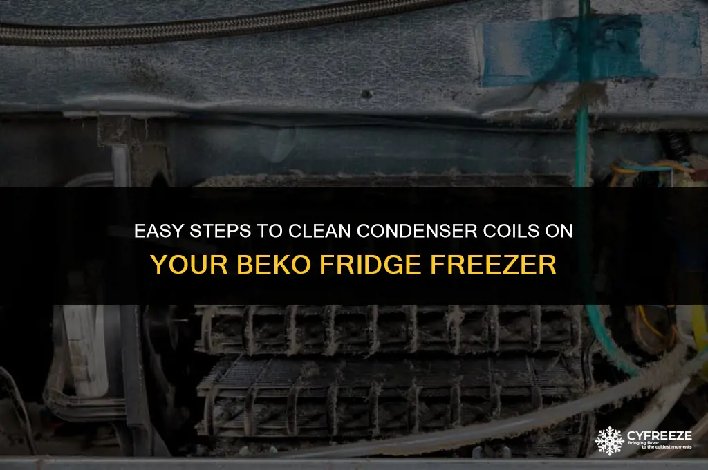 how to clean condenser coils on beko fridge freezer