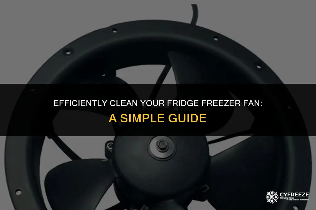 how to clean fridge freezer fan