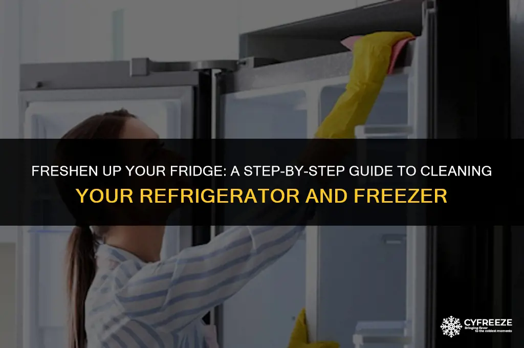 how to clean inside of fridge freezer