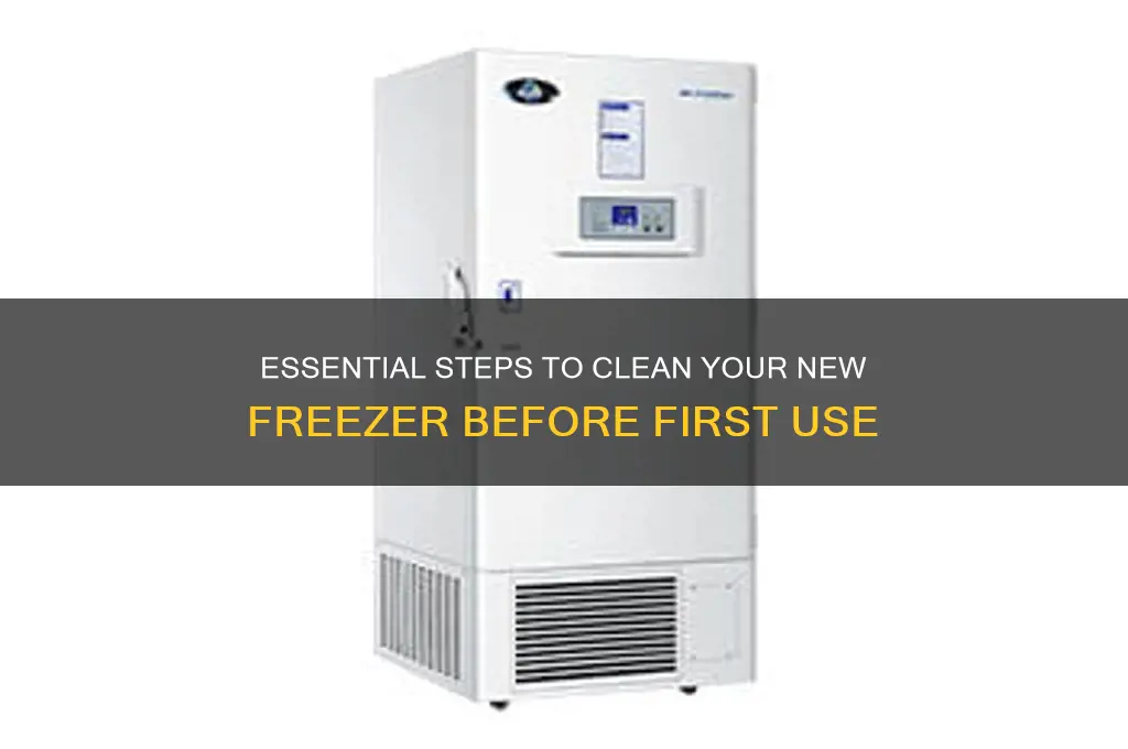 how to clean new freezer before use
