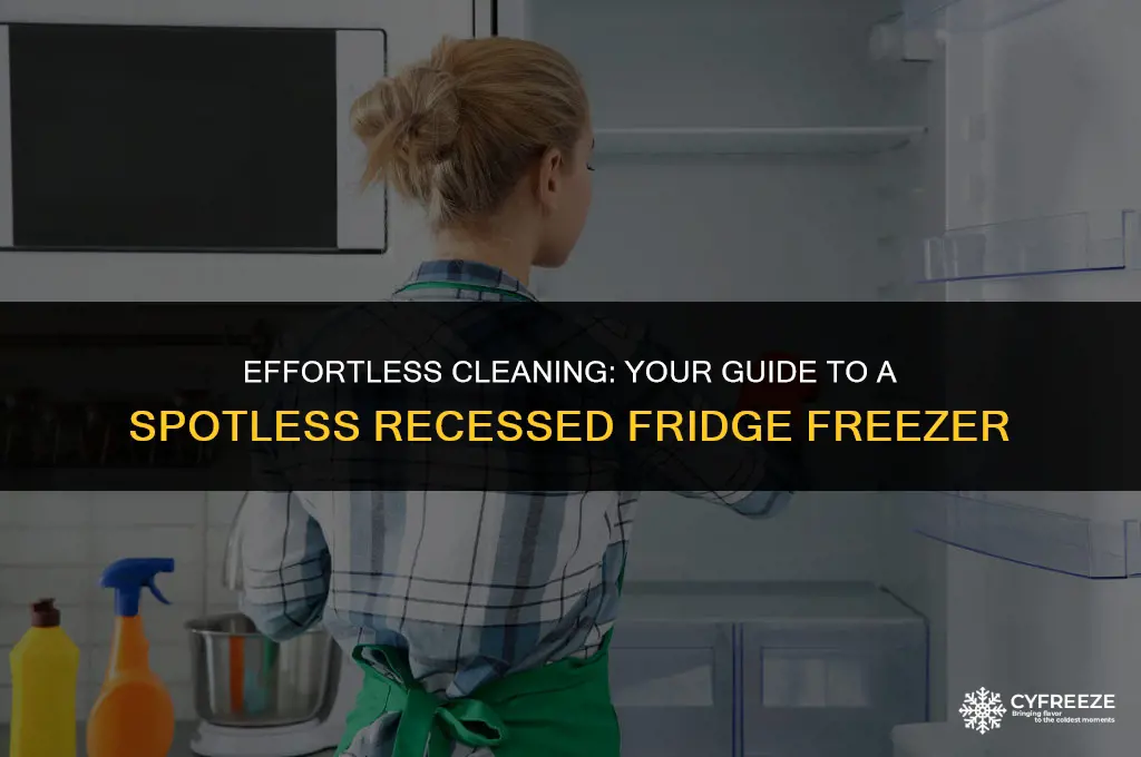 how to clean recessed fridge freezer