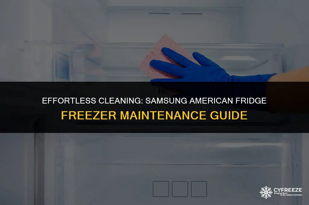 how to clean samsung american fridge freezer