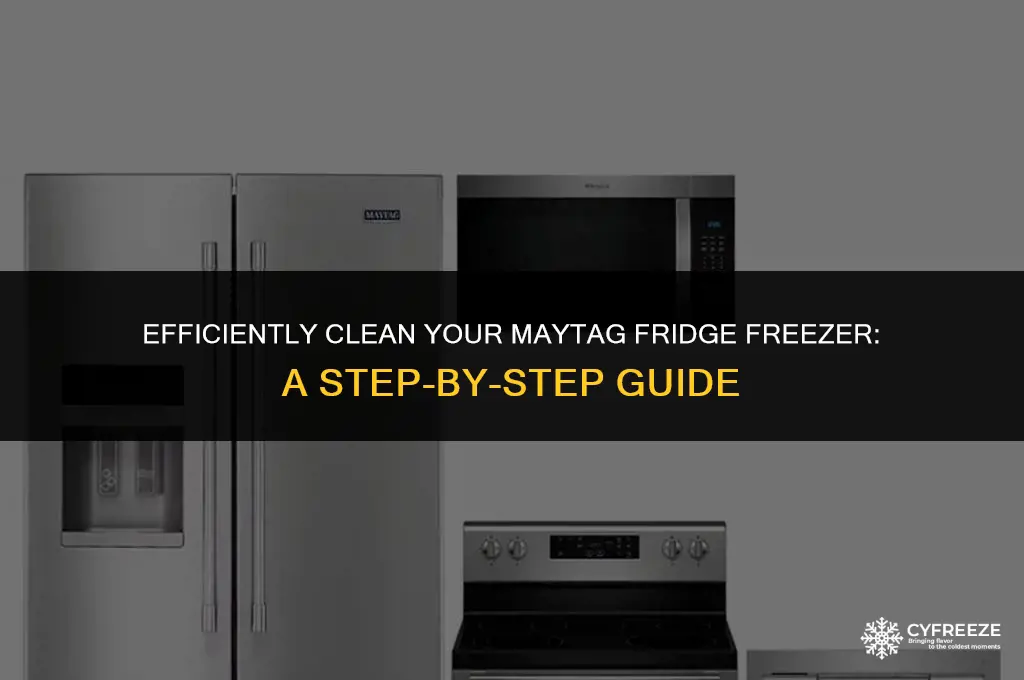 how to clean the fridge freezer maytag