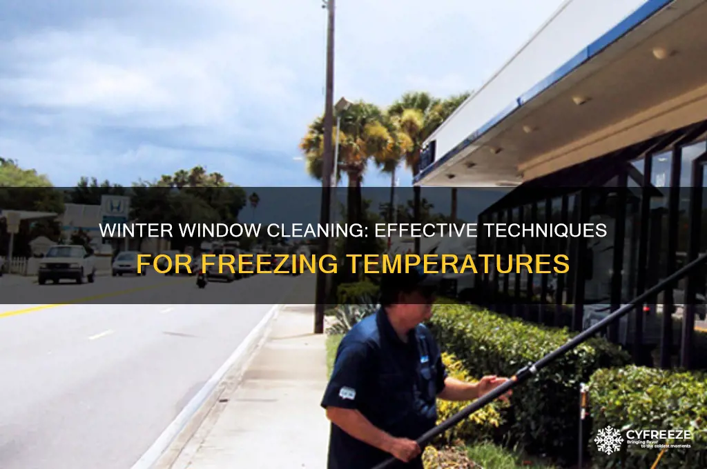 how to clean windows in freezing temperatures