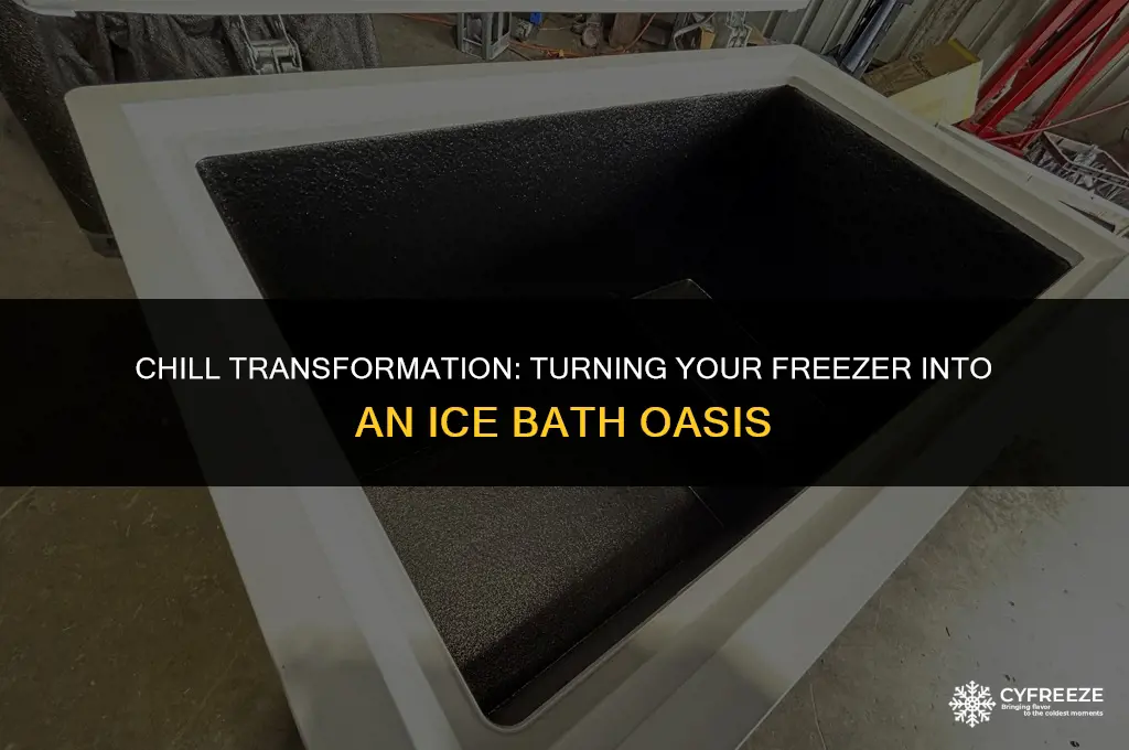 how to convert freezer to ice bath