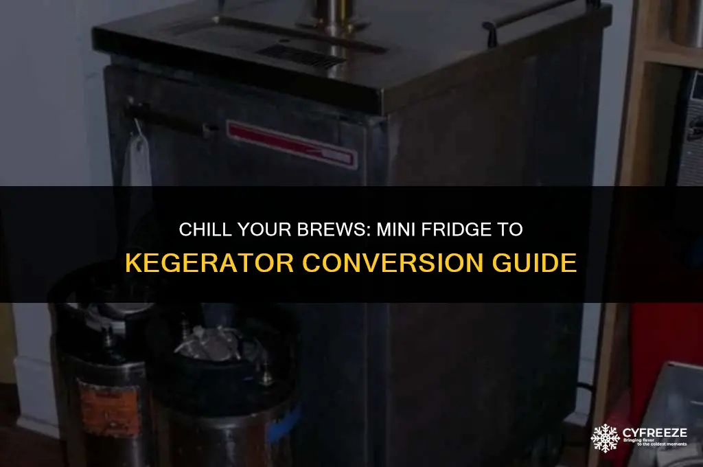 how to convert mini fridge with freezer to kegerator