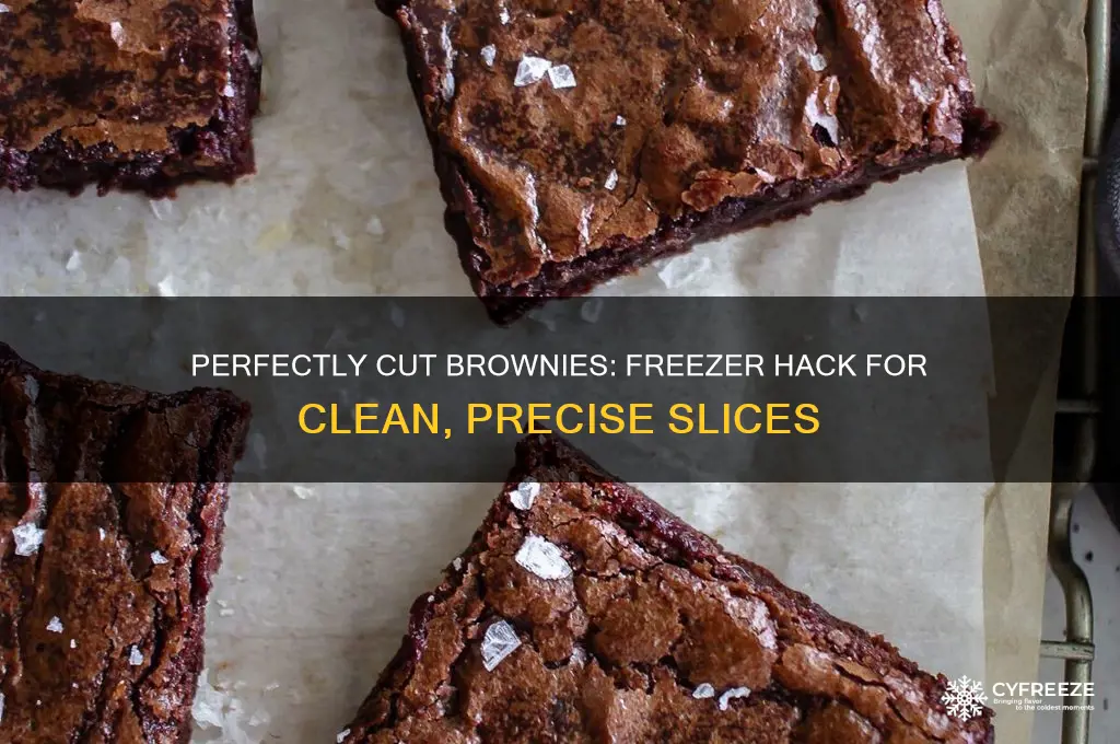 how to cut brownies perfectly using the freezer