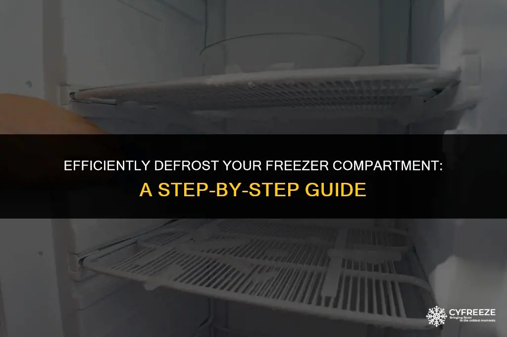 how to defrost a freezer compartment in a fridge