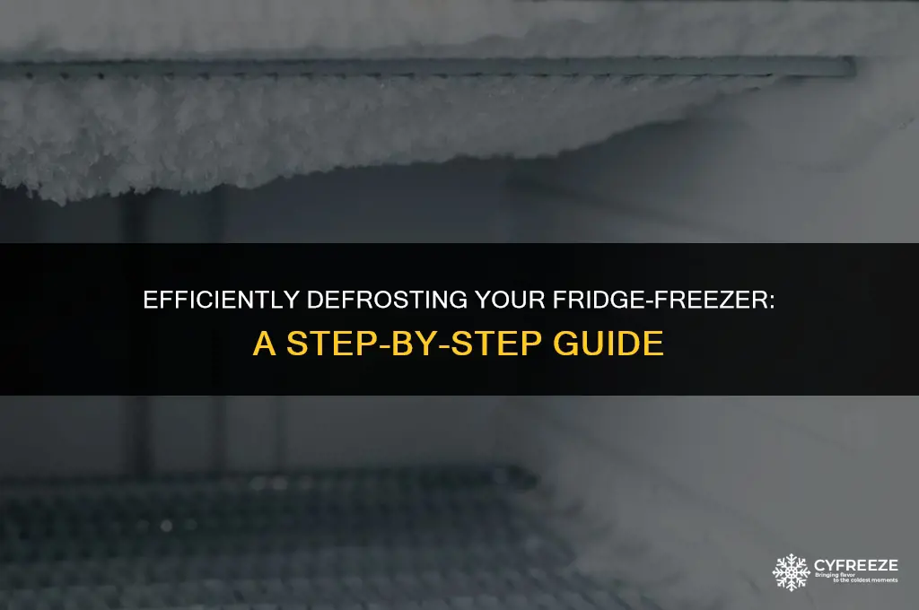 how to defrost a freezer part of a fridge freezer