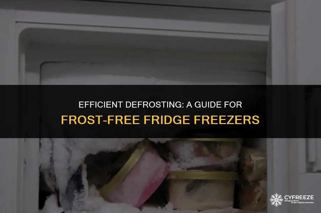 how to defrost a frost free fridge freezer